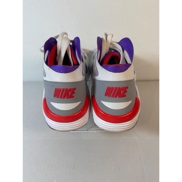 Vintage Nike Air Zoom Mens Huarache 2K4 High Top Basketball Shoes White‎ Purple